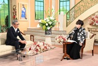 「徹子の部屋」に出演する中井貴一（左）と黒柳徹子＝テレビ朝日提供
