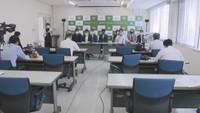 香川大学で行われた会見（7月6日）