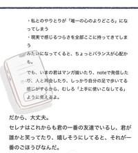 セレナからの怒涛の回答②（慰雨祈さん提供）