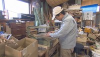 木工細工製作の様子