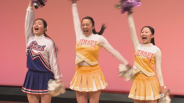 「香川県高等学校応援団メドレー」に参加した尽誠学園高校　高松市屋島西町