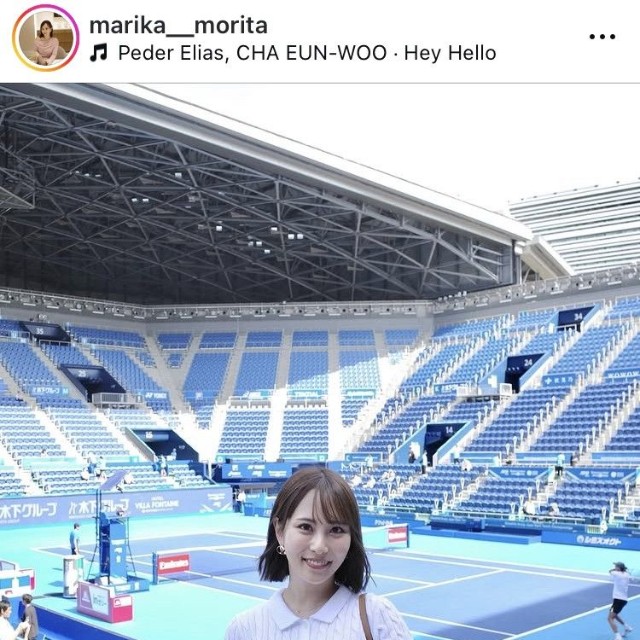 森田真理華アナのインスタグラム＠marika__moritaより