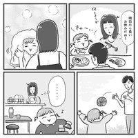 【漫画】『娘にチックがでた話』17（柿ノ種まきこさん提供）