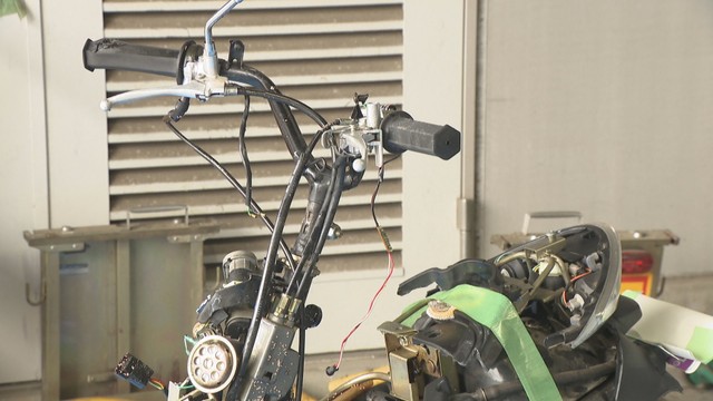 死亡した高校生が乗っていた原付きバイク