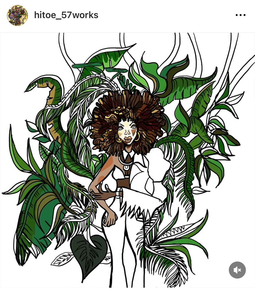 新垣仁絵 Hitoe Arakaki   (@hitoe_57works)さんのインスタグラムより