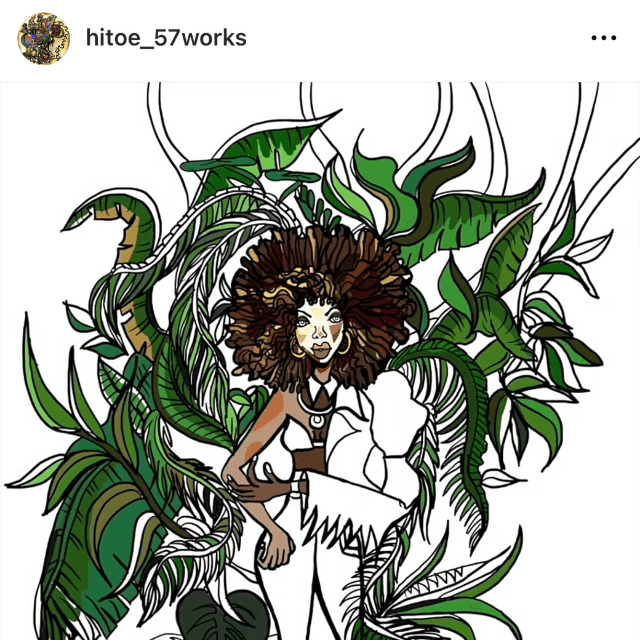 新垣仁絵 Hitoe Arakaki   (@hitoe_57works)さんのインスタグラムより