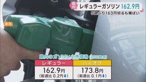 宮城県のレギュラーガソリン平均小売価格　横ばいが続く
