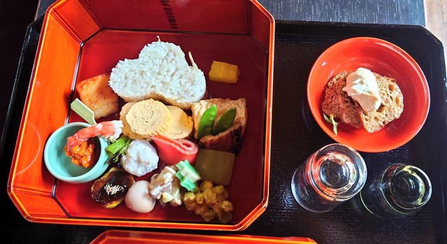 美しく整えられたお弁当（提供：柿傳）