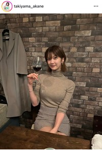 瀧山あかねアナのインスタグラム＠takiyama_akaneより