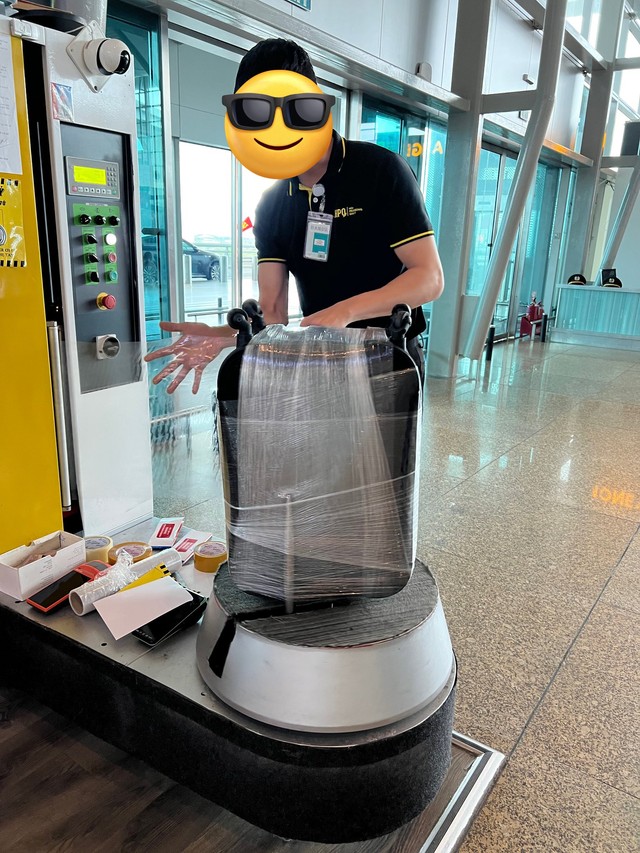 命を守るラッピング（提供：りの🌻海外ノマドフリーランスさん）