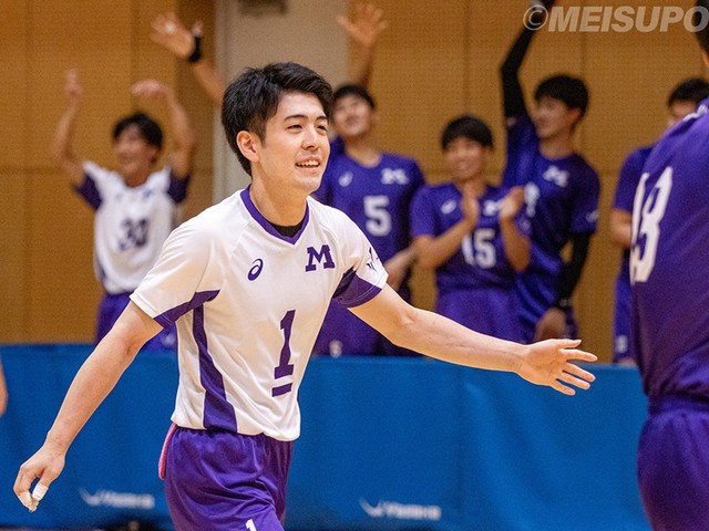 明治大学バレーボール部練習着 バレー - 明治大学・武田大周 殻を破るため、主将に立候補「後輩のため