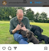 ウィリアム皇太子とキャサリン妃のインスタグラム＠princeandprincessofwalesより