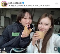 岡崎紗絵インスタグラム＠sae_okazakiより