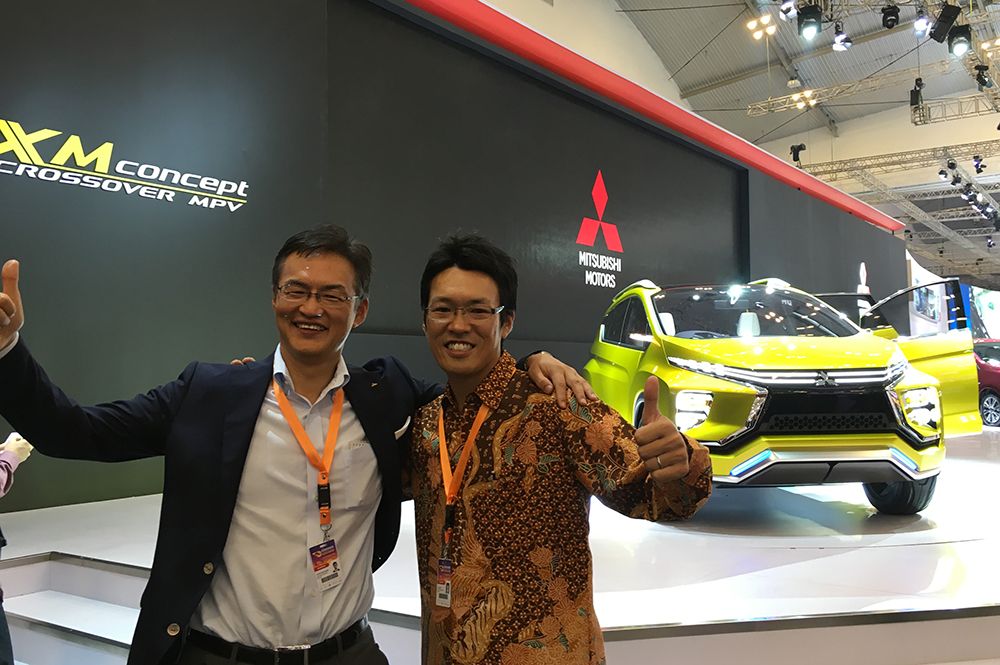 インドネシアでのエクスパンダーコンセプト車発表時の様子