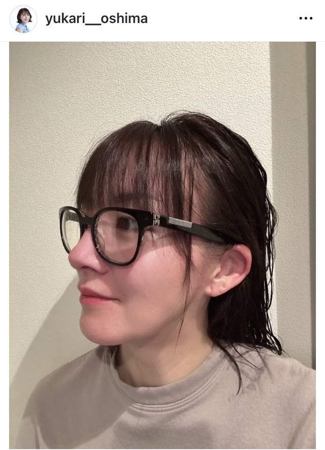 大島由香里アナのインスタグラム＠＠yukari__oshimaより