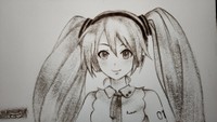 砂で再現された初音ミク（kisatoさんツイッターより）