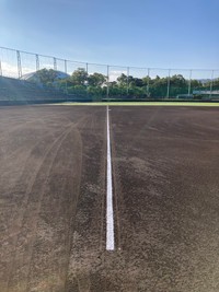 元プロ野球審判員の橋本さんが書くラインは気持ちいいほどまっすぐ！