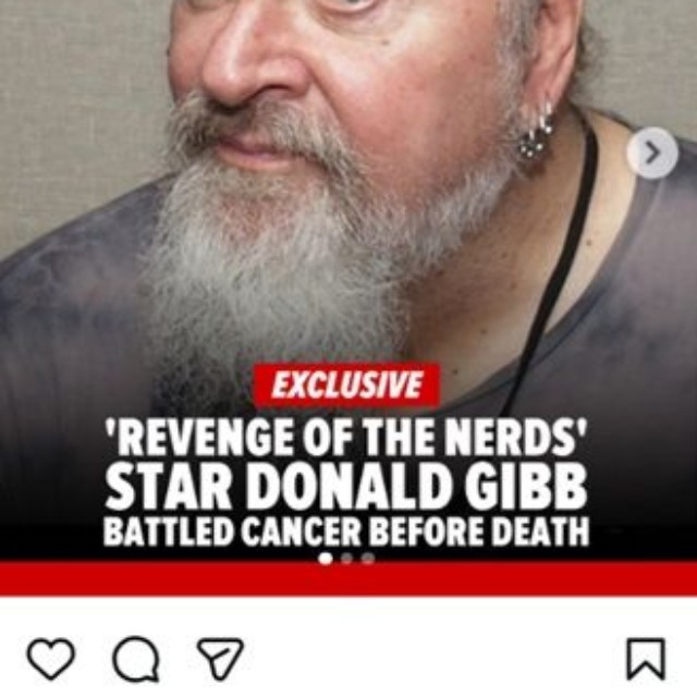 ドナルド・ギブさん＝TMZのインスタグラム＠tmz_tvより