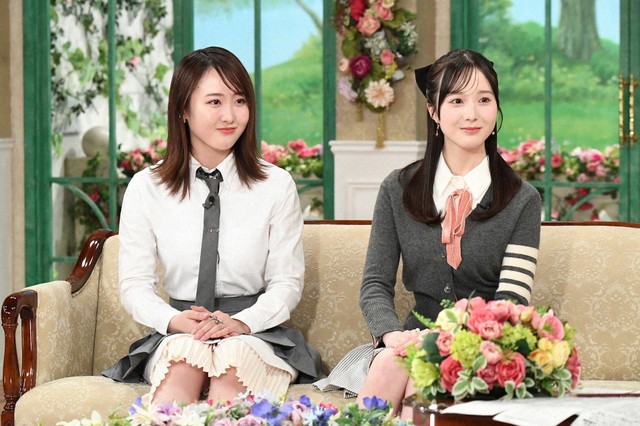 6月12日放送の「徹子の部屋」に出演した本田望結さん、本田紗来さん姉妹＝テレビ朝日提供