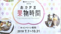 岡山のフルーツを発信！7月から観光キャンペーン　桃ジュースが出る蛇口も…