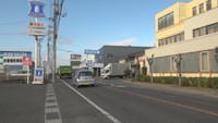 事故があった県道　岡山・南区大福