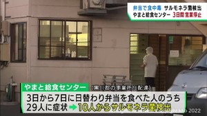 仙台・太白区の業者が作った弁当を食べた２９人が食中毒の症状
