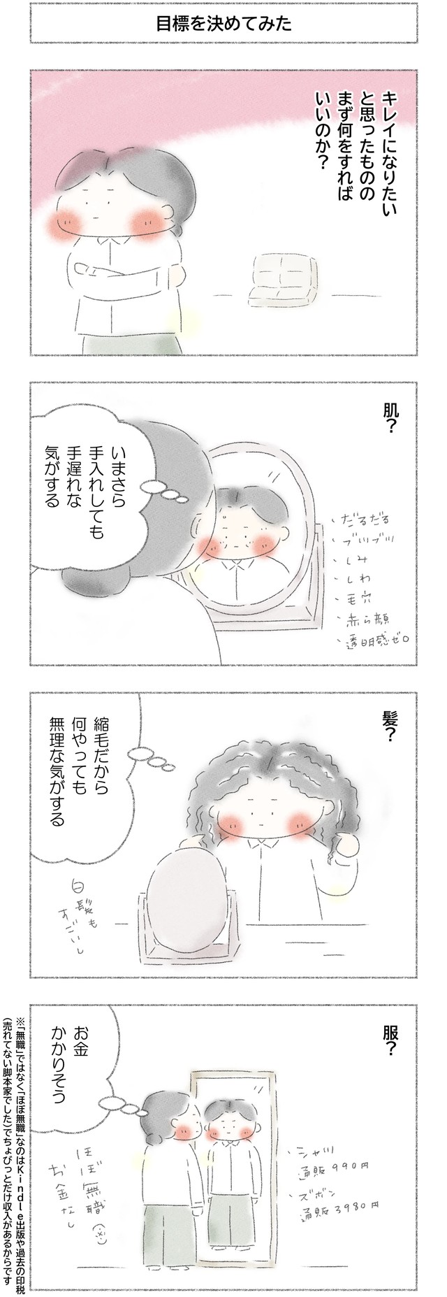 【漫画】『50歳からキレイになれるかな？』4（Q子さん提供）