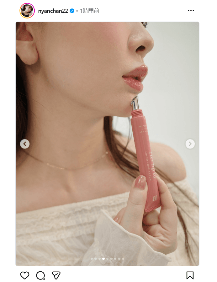 小嶋陽菜のインスタグラム（＠nyanchan22）より