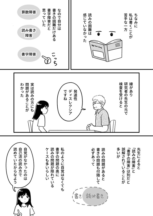 【漫画】『学習障害の苦しさについて』4（ゆめのさん提供）