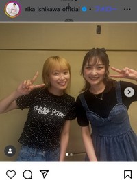 石川梨華のインスタグラム＠rika_ishikawa_officialより