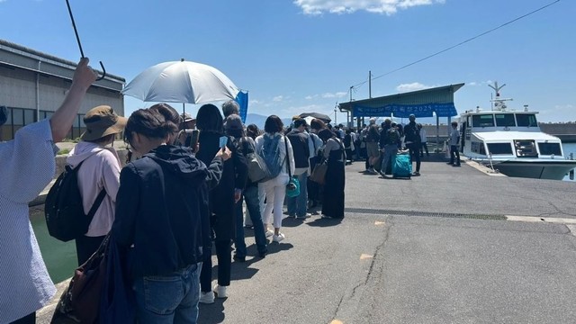 瀬戸内国際芸術祭　連休の「大混雑」で港に長蛇の列　HPで混雑予想の確認を　5月3日～5日ピーク