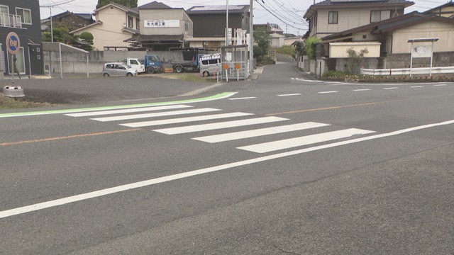 事故があった現場　岡山市南区箕島