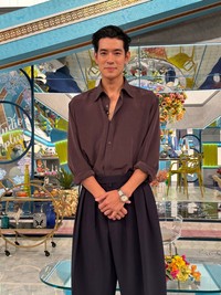  TBS「A-Studio＋」に出演した俳優の中島歩さんのオフショット（「Tシャツが乾くまで」公式X@tshirts_tbsから）