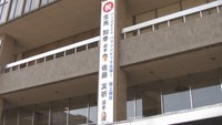 パリパラ出場の地元選手を応援　岡山市役所に懸垂幕