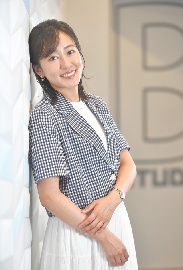 前田春香アナウンサー（撮影・出月俊成）