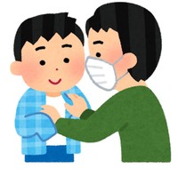 「家庭内感染」を防ぐため、大人はマスクの着用を