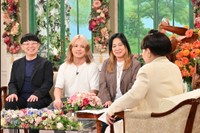 「徹子の部屋」   (右から)黒柳徹子、ジャガー横田、木下大維志くん、木下博勝さん＝テレビ朝日提供