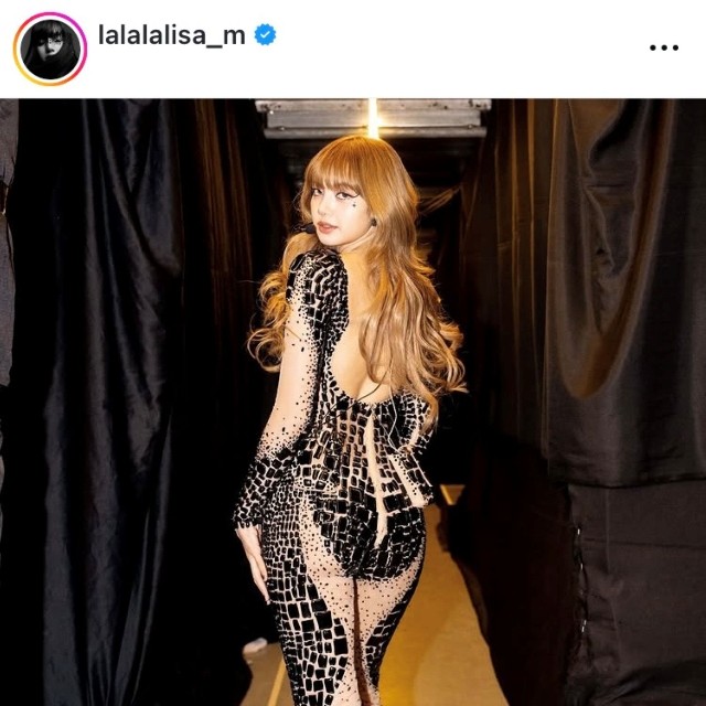 BLACKPINKリサのインスタグラム（＠lalalalisa_m）より