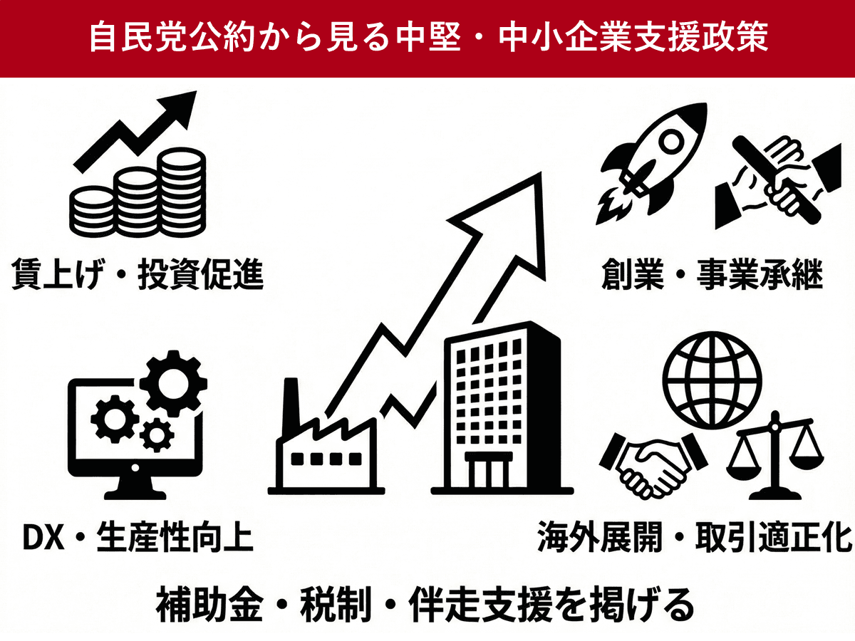 第2次高市内閣発足へ　事業承継など中堅・中小企業向け自民党公約に要注視