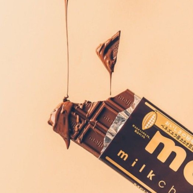 チョコレートのなめらかさが伝わってくる1枚