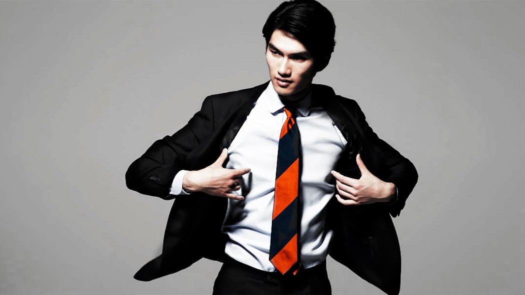 秋のタイ選び「５つの視点」<br>その４　ブロックストライプ