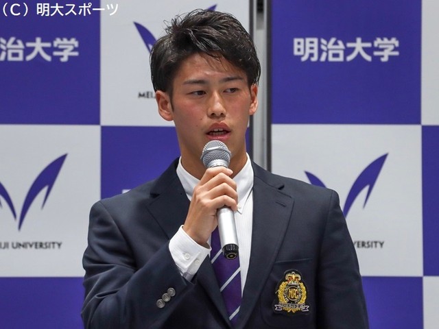 サッカー - 明治大FW太田龍之介 得点力でチームを引っ張る「紫紺の龍