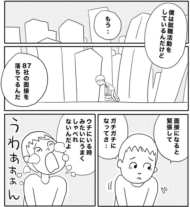 87社も面接に落ちている内海　（ヒロ・コトブキさんの提供）