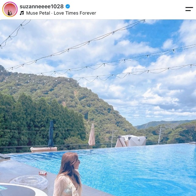 スザンヌさんの公式インスタグラムから