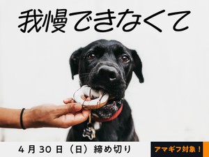 【アマギフ対象】「我慢できなくて」でエッセイ募集！4月30日（日）締切
