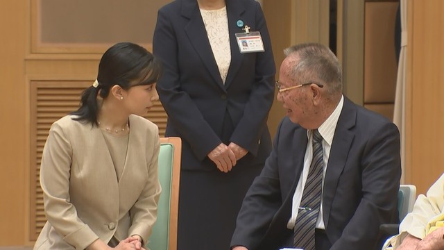 大島青松園をご訪問された佳子さま　高松市庵治町　3日