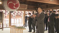 香川オリーブガイナーズ　開幕前に必勝祈願