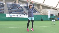 指導する有森裕子さん
