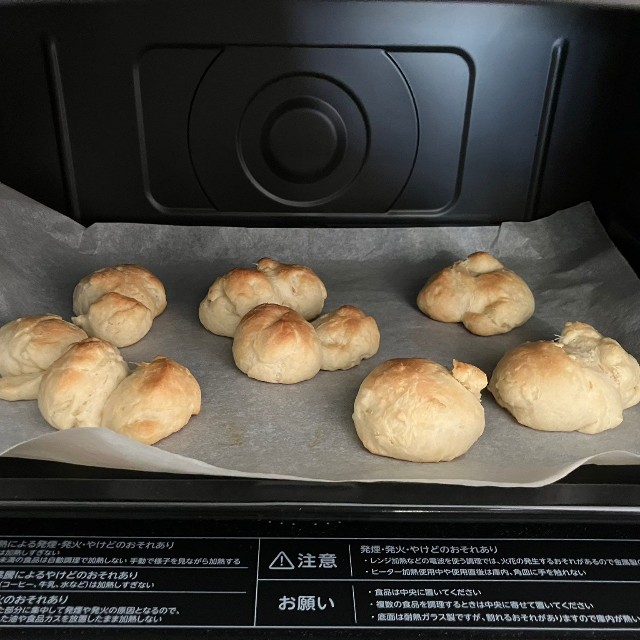 娘さんが焼き上げたパン／はるぴんさん（@akarin33）提供