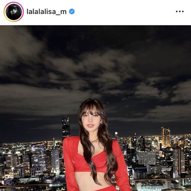 BLACKPINK・リサのインスタグラム＠lalalalisa_mより